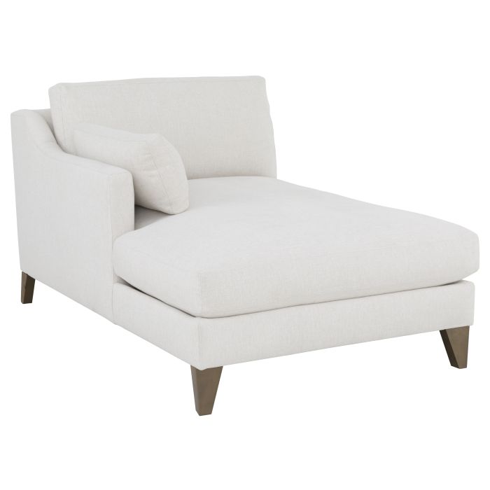 Fairfield 2715-27 Left Arm Facing Chaise One Back over One Seat with Tapered Legs