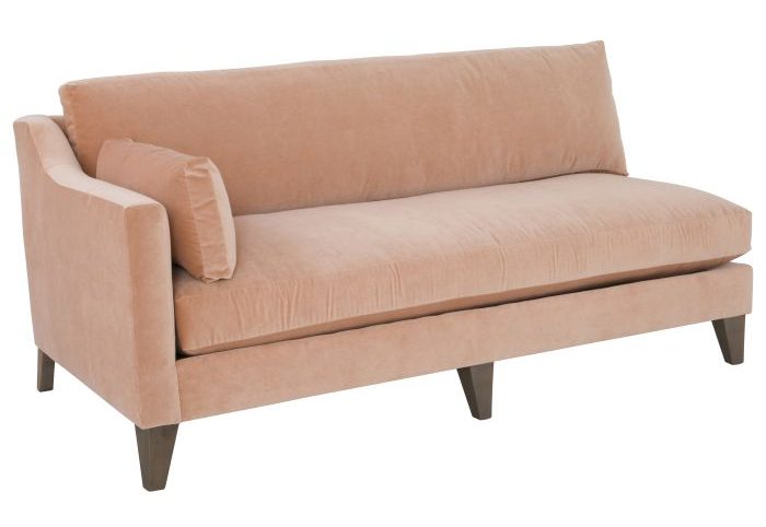 Fairfield 2715-52 Left Arm Facing Sofa One Back over One Seat with Tapered Legs