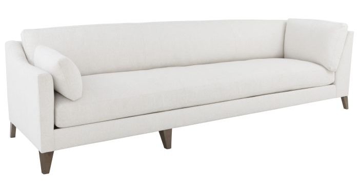 Fairfield 2715-58 Corner Sofa One Back over One Seat with Tapered Legs