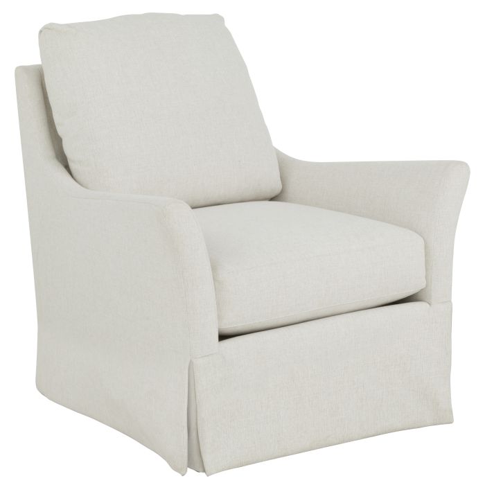 Fairfield 2770-31-W Flared Arm Swivel Chair Knife Edge Back