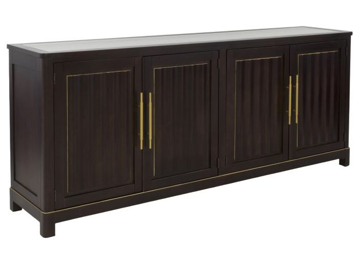 Fairfield 8010-17-M Aria Four Door Credenza in Cafe Mocha