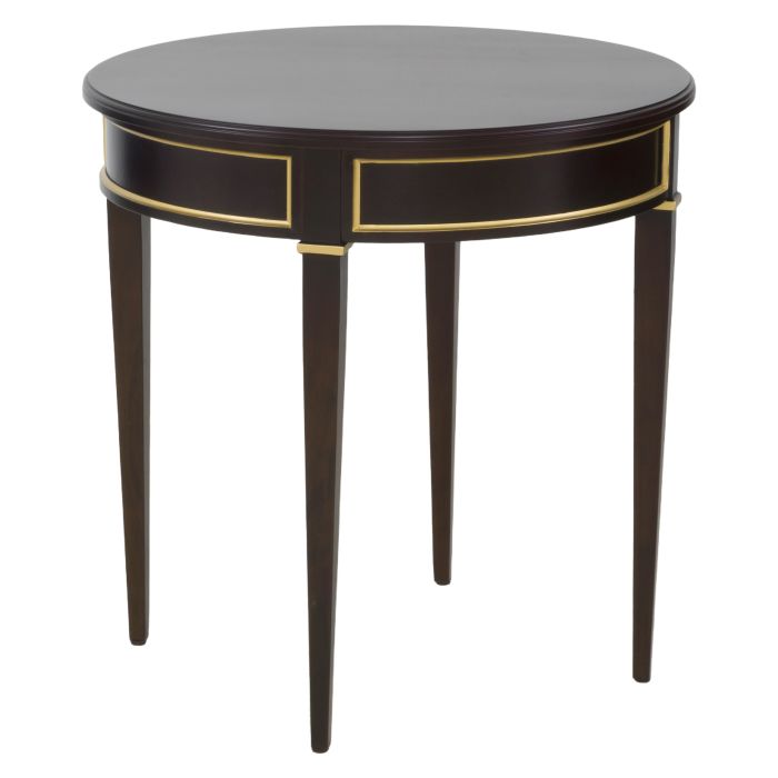 Fairfield 8010-19-M Linea Round End Table in Cafe Mocha