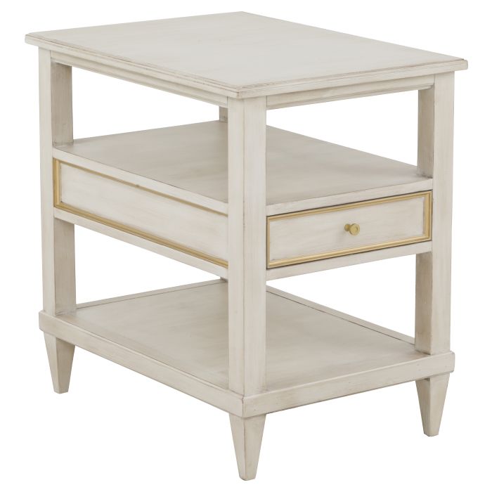 Fairfield 8010-90-C Linea Rectangle One Drawer Open End Table