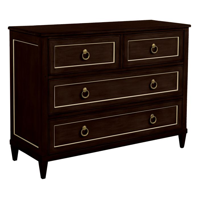 Fairfield 8010-AC-M Palazzo Four Drawer Chest – Cafe Mocha
