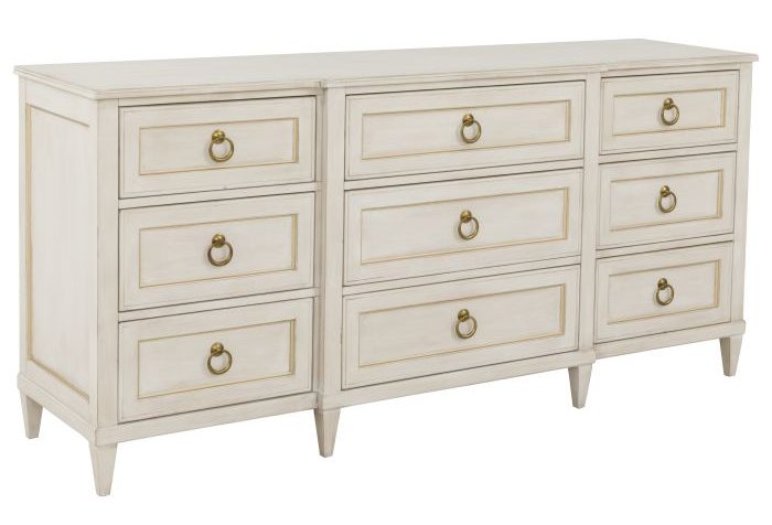 Fairfield 8010-DC-C Palazzo Nine Drawer Dresser – Champagne Mist