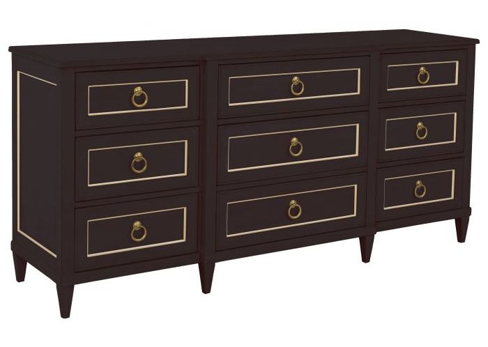 Fairfield 8010-DC-M Palazzo Nine Drawer Dresser – Cafe Mocha
