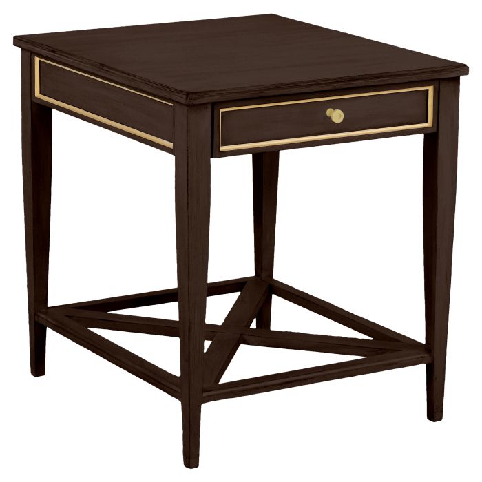 Fairfield 8010-ET-M Linea Rectangular One Drawer End Table in Cafe Mocha
