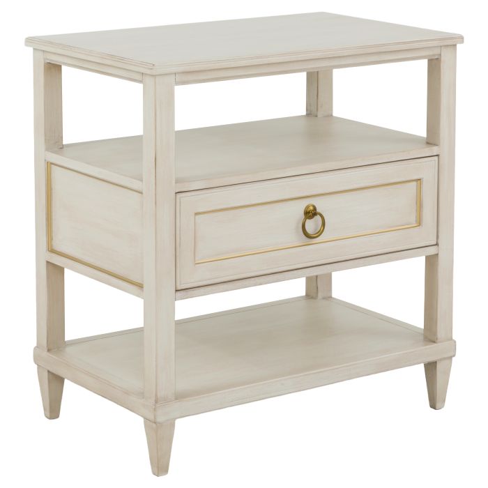 Fairfield 8010-SN-C Palazzo One Drawer Nightstand – Champagne Mist
