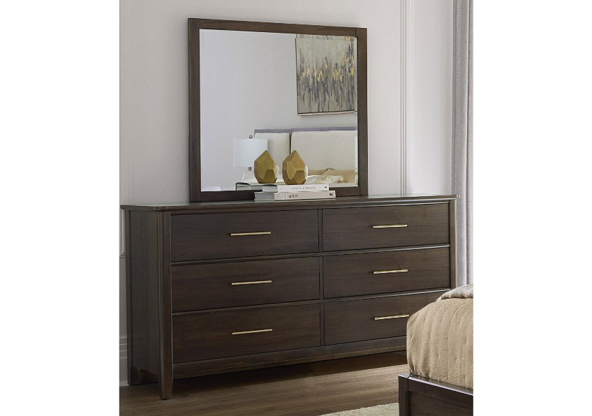 Vaughan Bassett 850-003 Nordhaven 6 Drawer Dresser Nordic Walnut