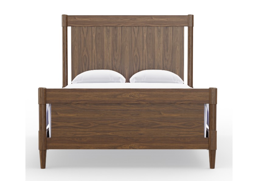 Vaughan Bassett 850-669-966-922-MS1 Nordhaven King Poster Bed Nordic Walnut