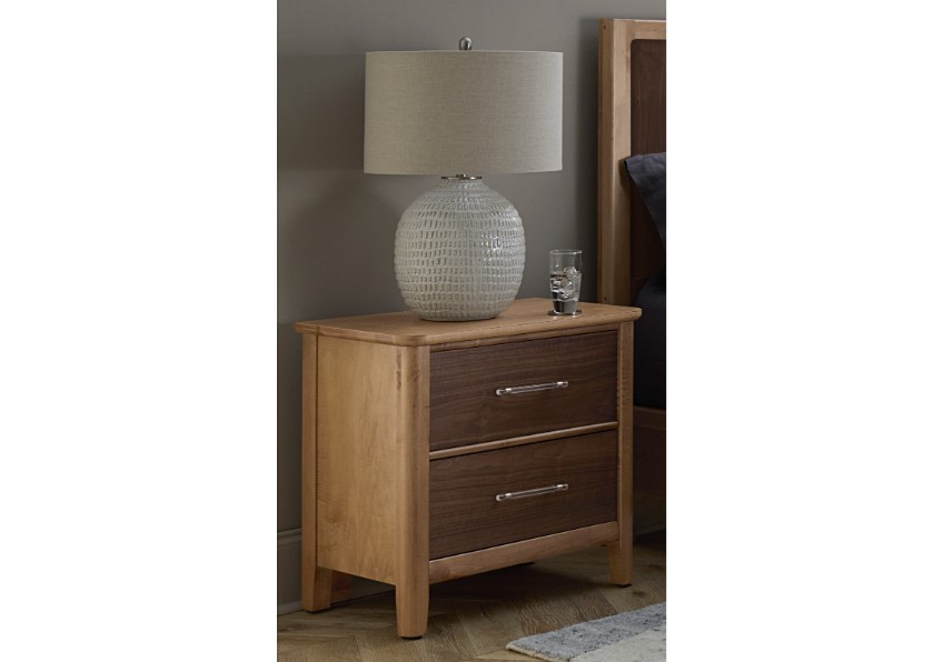 Vaughan Bassett 853-227 Nordhaven 2 Drawer Nightstand Two Tone