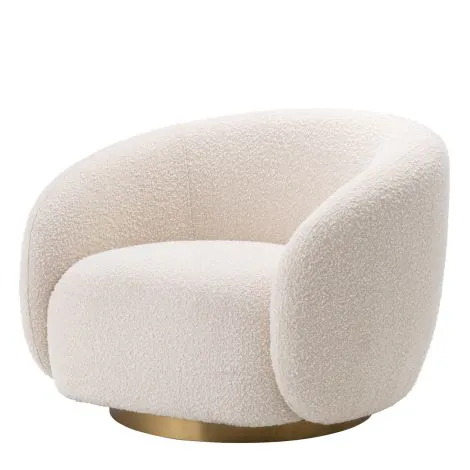 Eichholtz A115169 Swivel Chair Brice in Avalon Sand