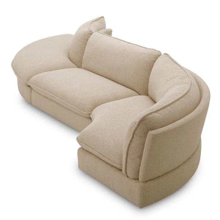 Eichholtz A120068 Modular Sofa Cresson Outer Corner in Daley Sand