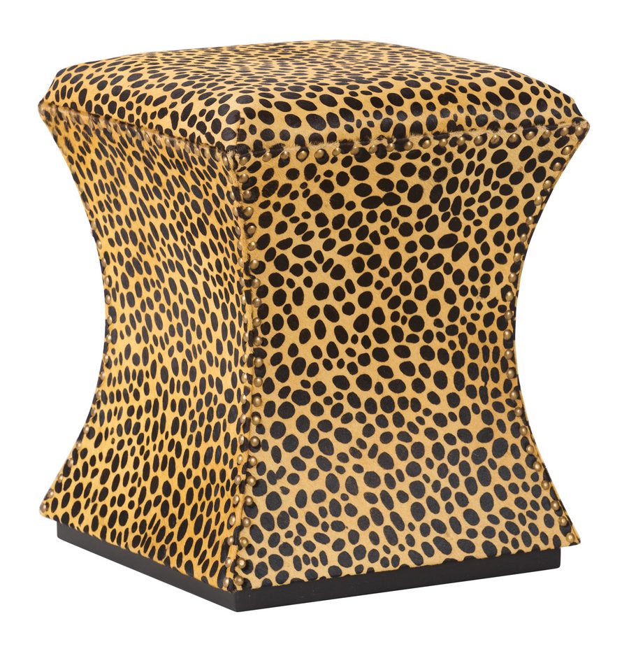 Chelsea House C10266 Leopard Ottoman