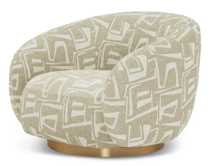 Eichholtz CMA0002 Swivel Chair Brice in Davenport Light Grey