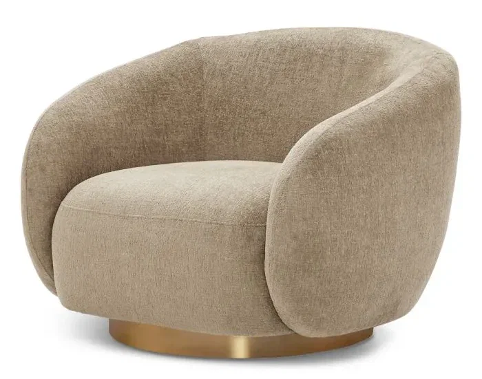 Eichholtz CMA0004 Swivel Chair Brice in Hastings Beige