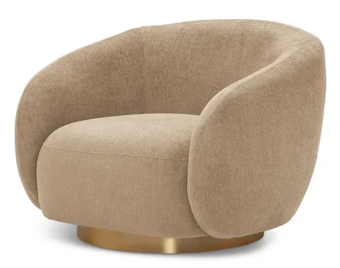 Eichholtz CMA0024 Swivel Chair Brice in Stratfort Sand