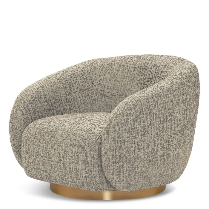 Eichholtz CMA0029 Swivel Chair Brice in Montclaire Warm Grey