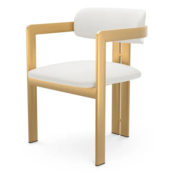 Eichholtz CMA0285 Dining Chair Donato in Muslin White