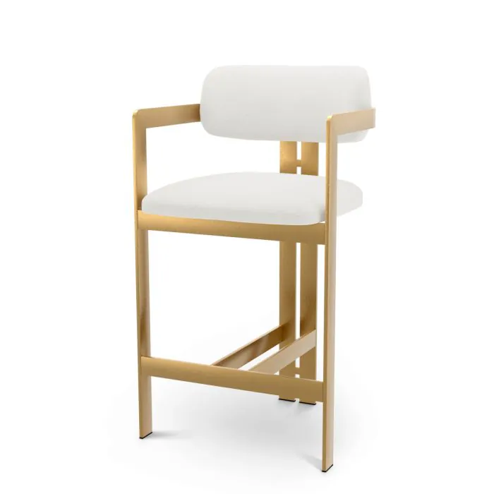 Eichholtz CMA0308 Counter Stool Donato in Muslin White