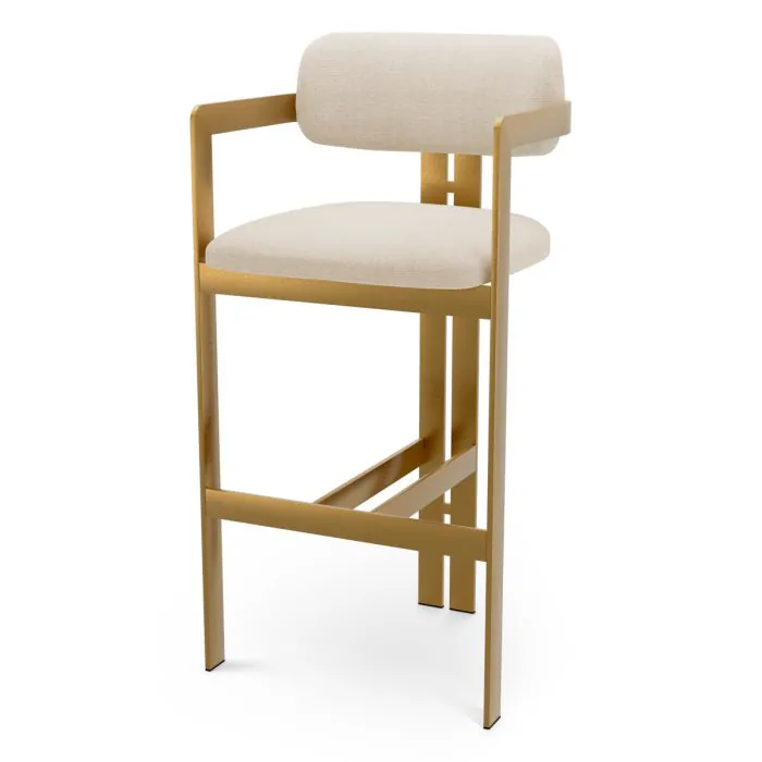 Eichholtz CMA0309 Bar Stool Donato in Stratfort Pearl