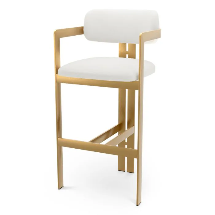 Eichholtz CMA0331 Bar Stool Donato in Muslin White