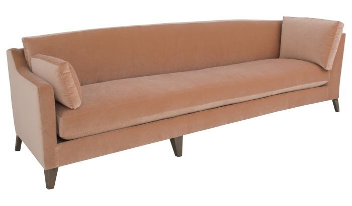 Fairfield P-2715-54-A Left Arm Facing Corner Sofa One Back over One Seat with Tapered Legs