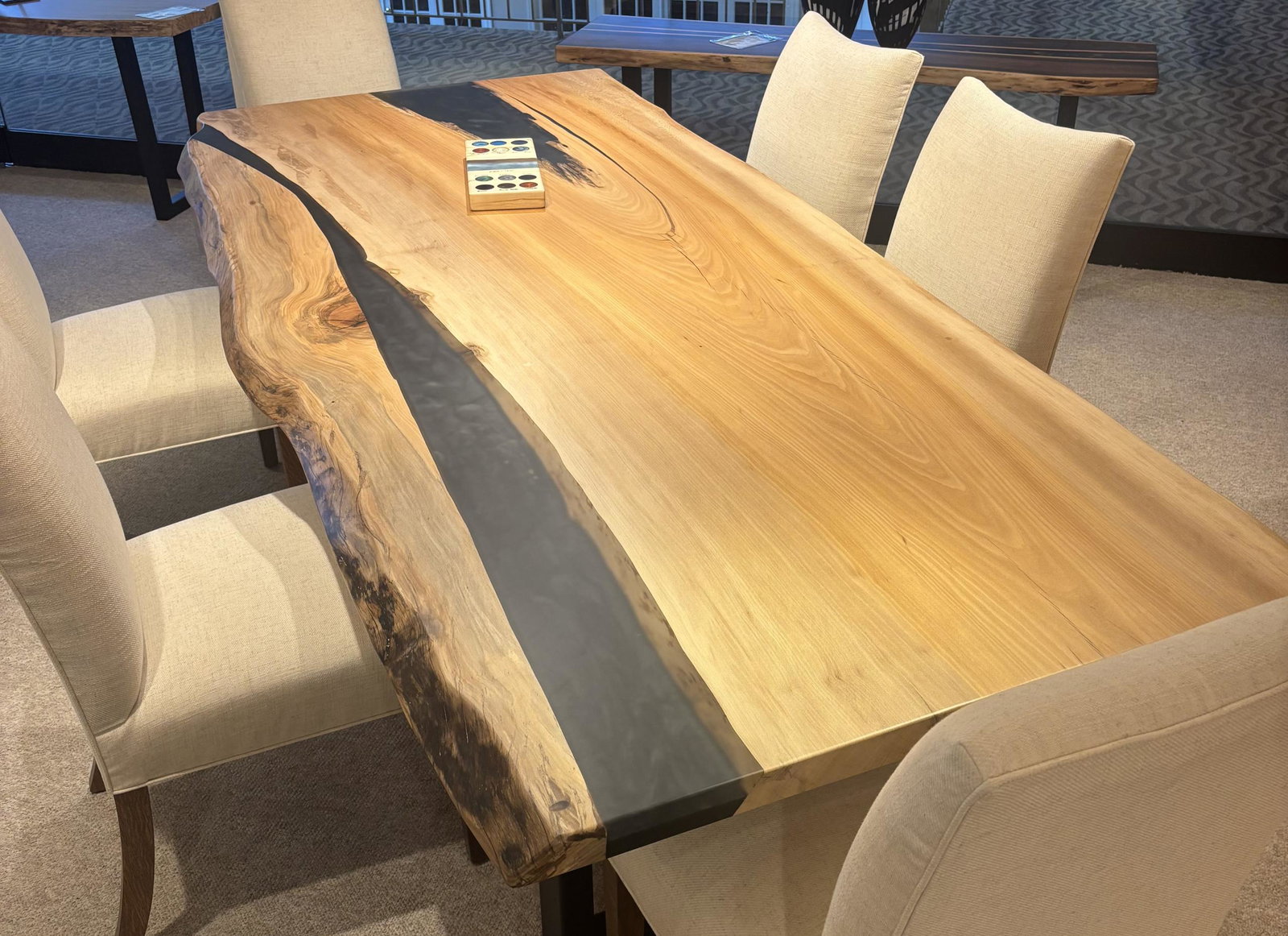 Still Fork 46X104110 Maple Live Edge Dining Table