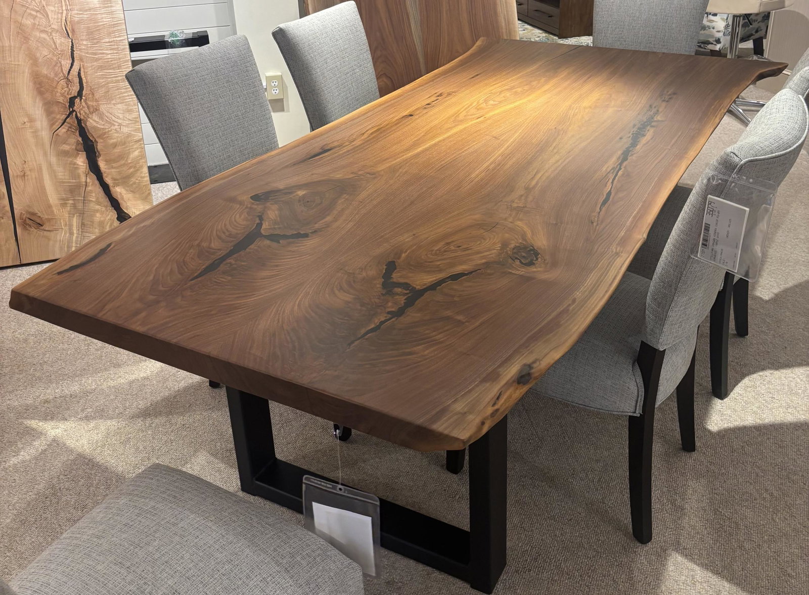 Still Fork 4248 Walnut Live Edge Dining Table Still Fork 4248 Walnut Live Edge Dining Table