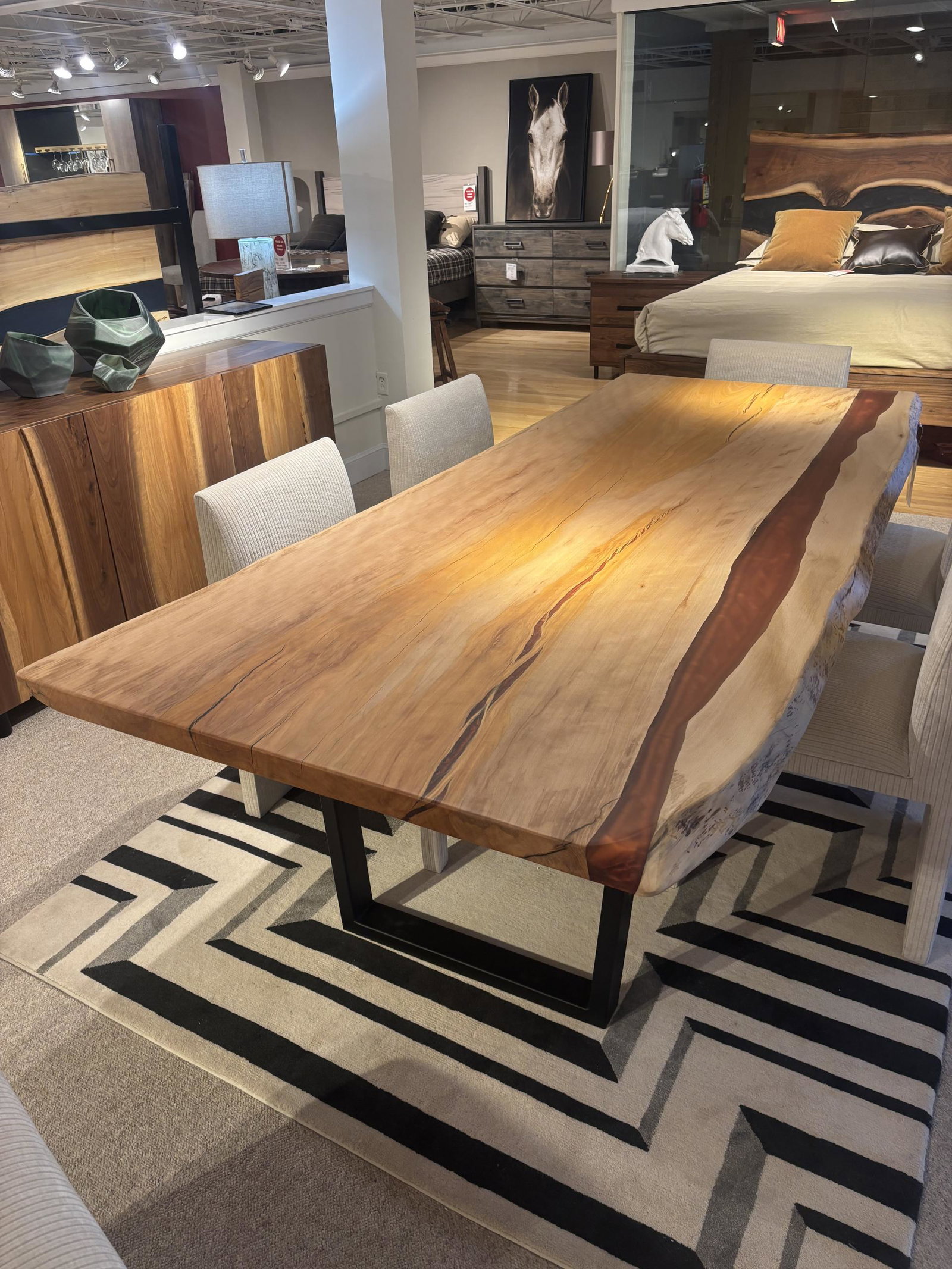 Still Fork SL574SYC Sycamore Live Edge Dining Table