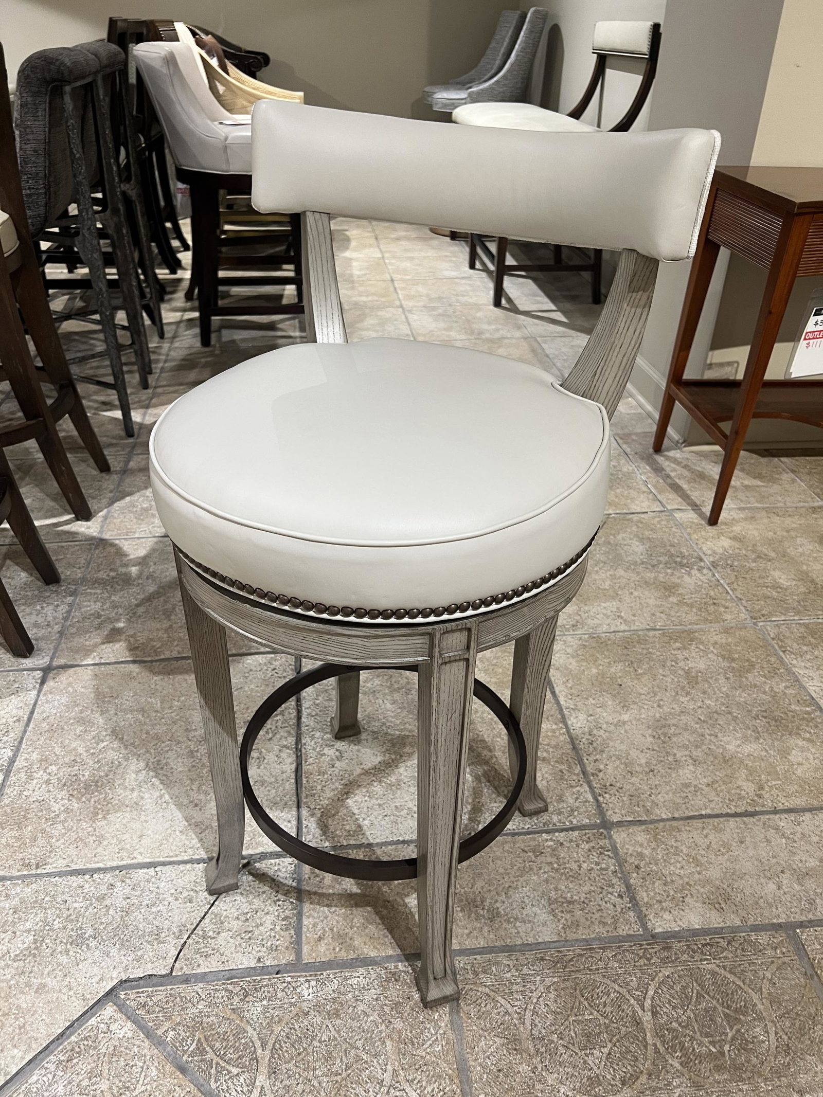 Hickory Chair HC138-13/60 Newbury Swivel Counter Stool at Factory Outlets by Hickory Park