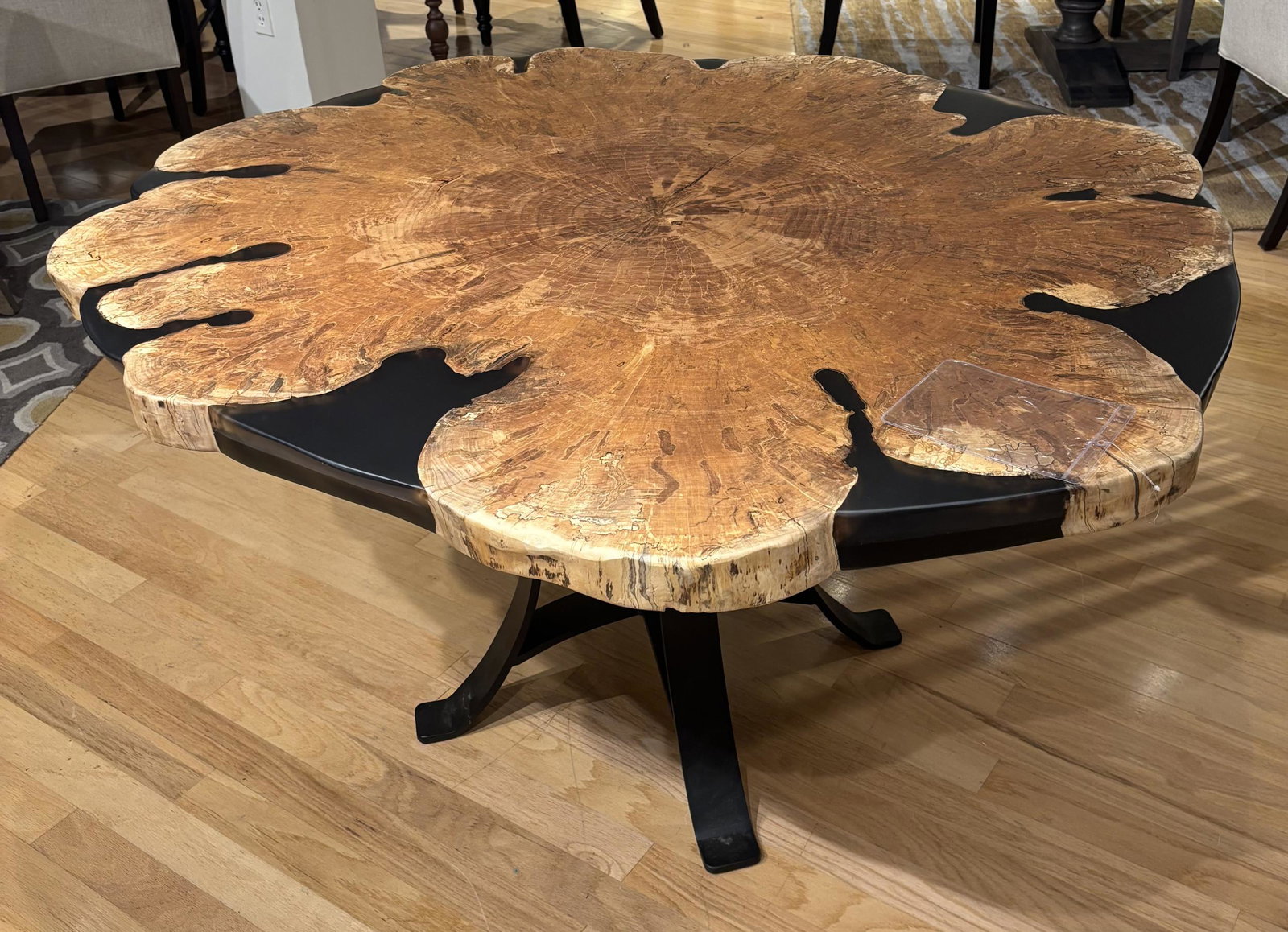 Still Fork 3510 Maple Round Live Edge Dining Table Still Fork 3510 Maple Round Live Edge Dining Table