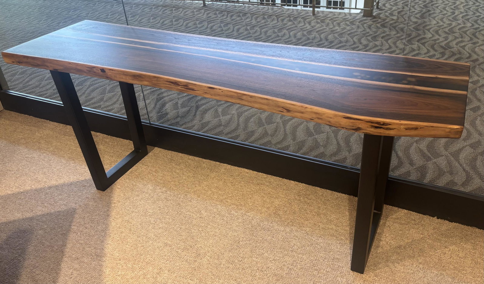 Still Fork CUSTOMRIVER Walnut Live Edge Console