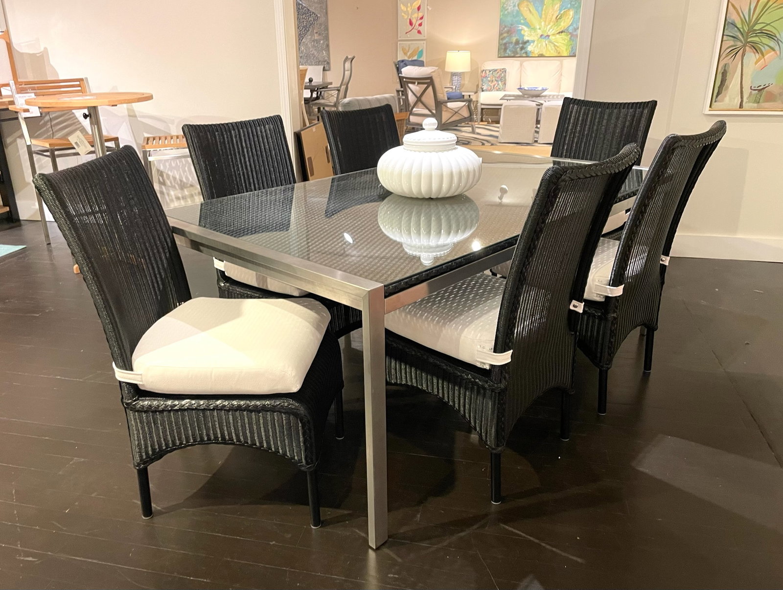 Lloyd Flanders 203072 Elements Rectangular Dining Table and Chairs