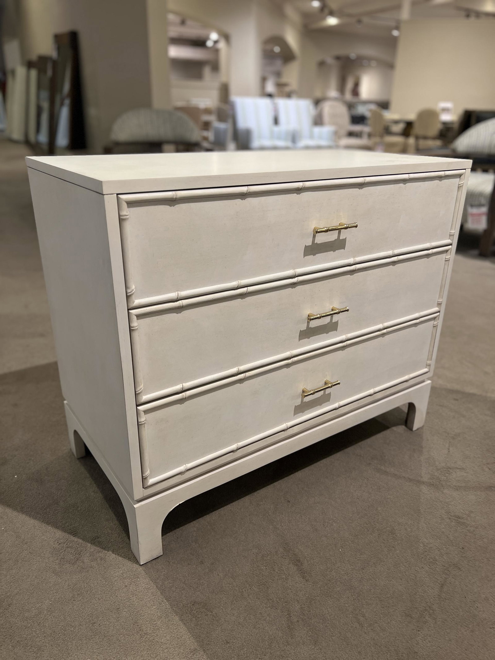 Century CR9-226/30 Details 3 Drawer Large Nightstand at Factory Outlets by Hickory Park