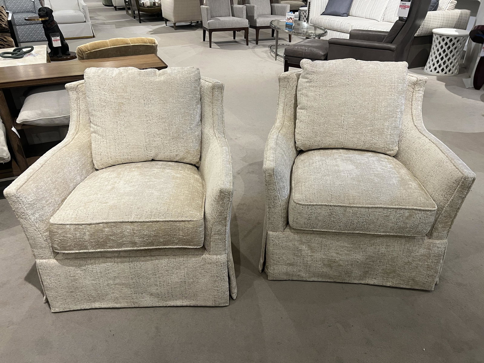 Century 11-2114SK/210 Eyre Skirted Chair at Factory Outlets by Hickory Park