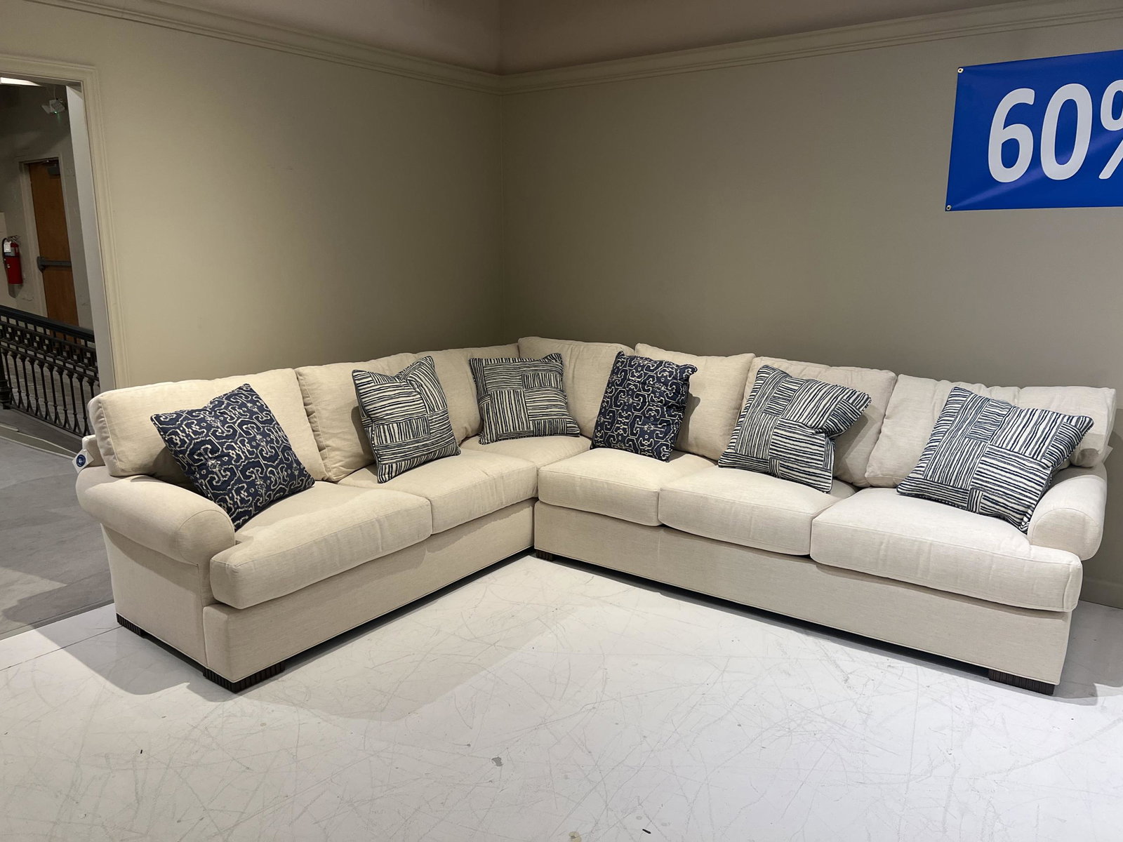 Century LTD7600-4352/190,200 Cornerstone 2 PC Sectional at Factory Outlets by Hickory Park