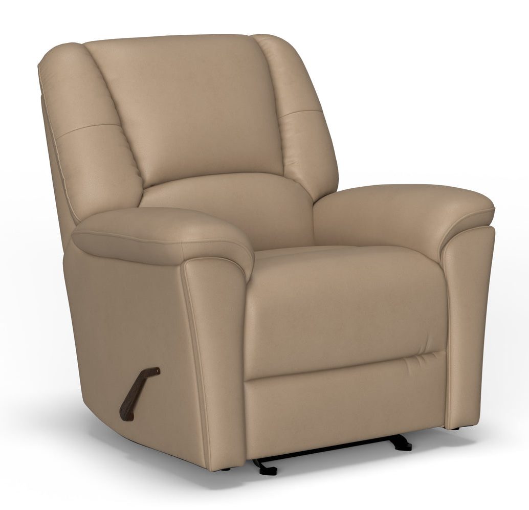 Flexsteel S3432-54 Plush Leather Gliding Recliner