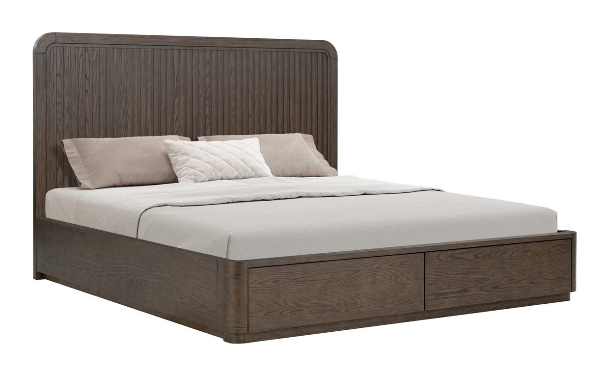 Flexsteel W1013-90KS Athens King Panel Storage Bed