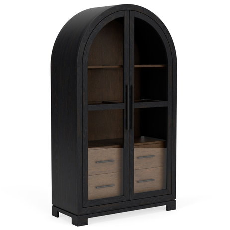 Riverside 61754 Calhoun Display Cabinet Black