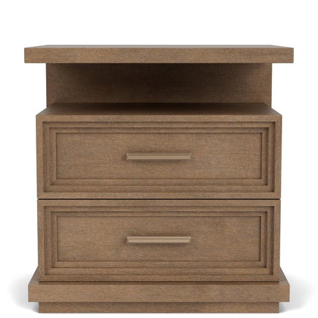 Riverside 73969 Cascade Casual Mink 2 Drawer Nightstand