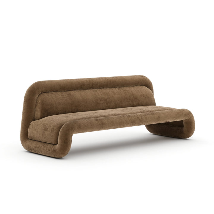Caracole Furniture CLA-426-012-a Bellini Bold Sofa – Camel
