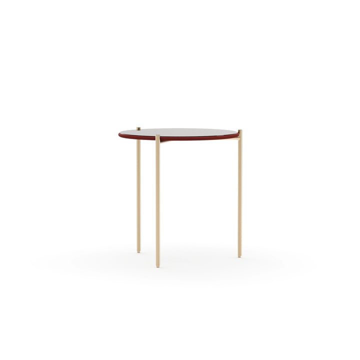 Caracole Furniture CLA-426-4122 Demli Rouge Glass Side Table