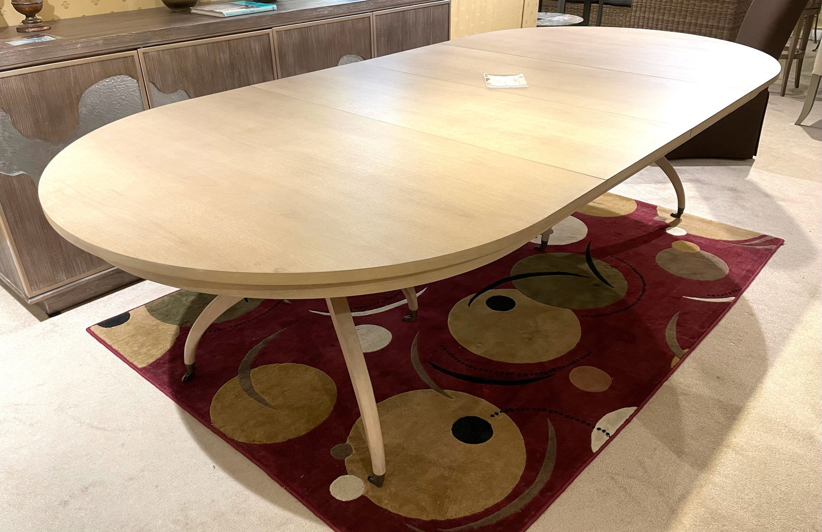 Jonathan Charles 003-2-H61-BLW Spider Leg Dining Table